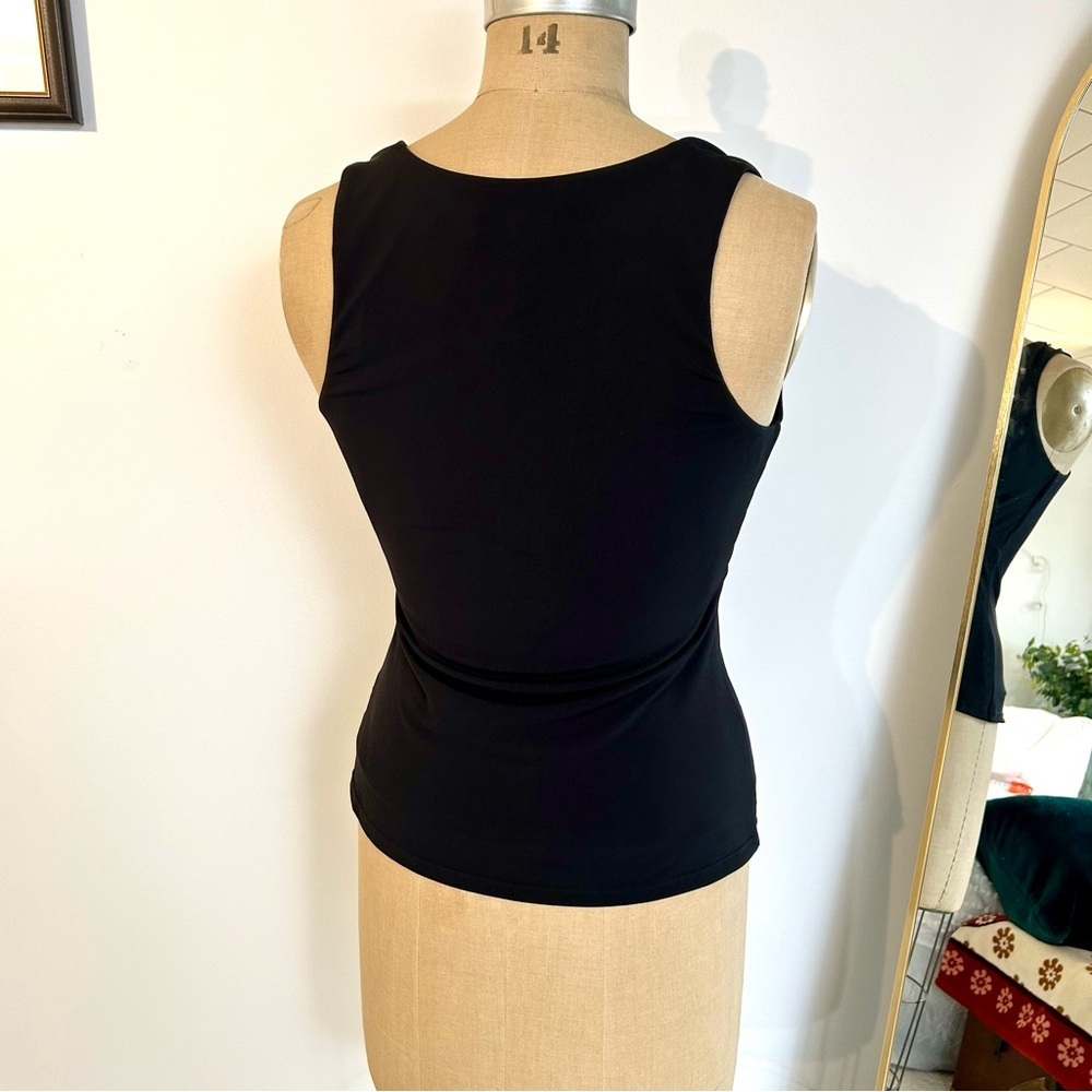 Amour Vert Black v-neck Tank Top NWT! - Picture 4 of 10